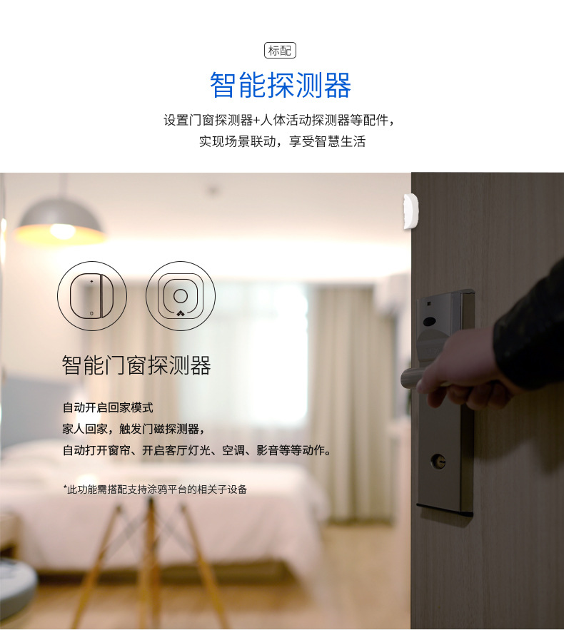 夜狼WiFi报警器套装涂鸦智能安防主机无线免布线智能家居控制系统