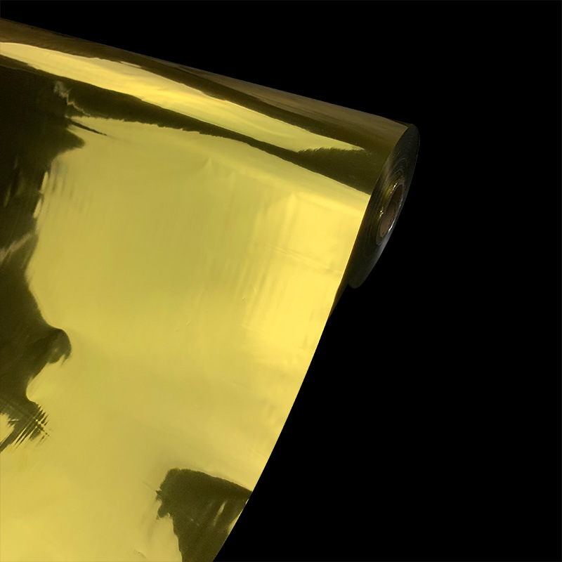 供应双面电晕BOPET亮光金色镀铝膜 现货可联系客服