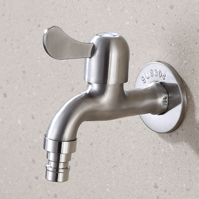 Single Cold Water Faucet, Wall-Mounted Washing Machine Faucet, 1/2 Inch Quick-Open 304 Water Spout, Minimalist New Chinese Style Bathroom Fixture Single Cold Water Faucet, Wall-Mounted Washing Machine Faucet, 1/2 Inch Quick-Open 304 Water Spout, Minimalist New Chinese Style Bathroom Fixture