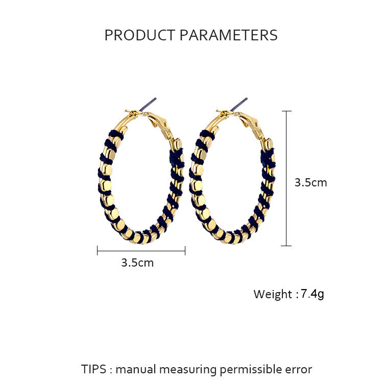 跨境專供歐美熱銷耳環(huán) 夸張水滴大耳環(huán)  歐美流行繞線耳墜