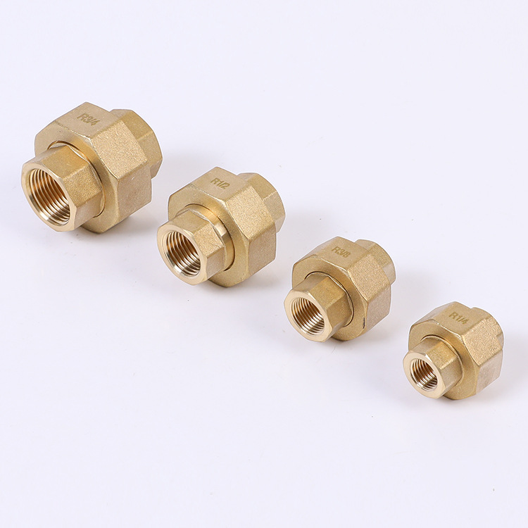 高端精品铜活接 BSPT螺纹 日韩标准源头厂家 数控CNC Brass