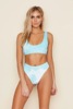 Gradient split women’s swimsuit print