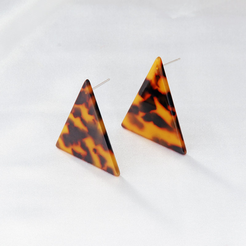 Fashion Triangle Acrylic Earrings Wholesale display picture 4
