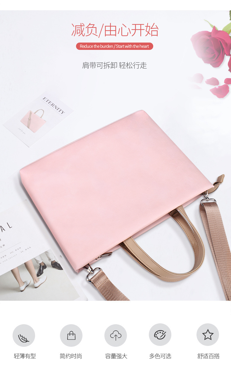 Wholesale portable laptop bags, single-shoulder bags, briefcases, 1345.6-inch fashionable laptops with logo printing available undefined