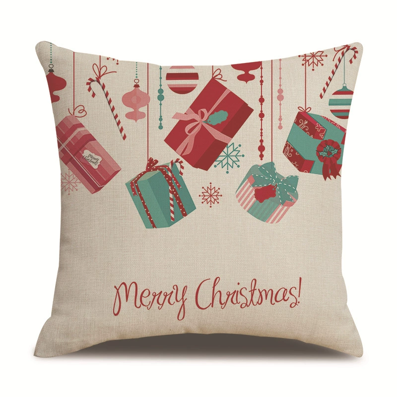 Christmas pillow, pillowcase, sofa for bed