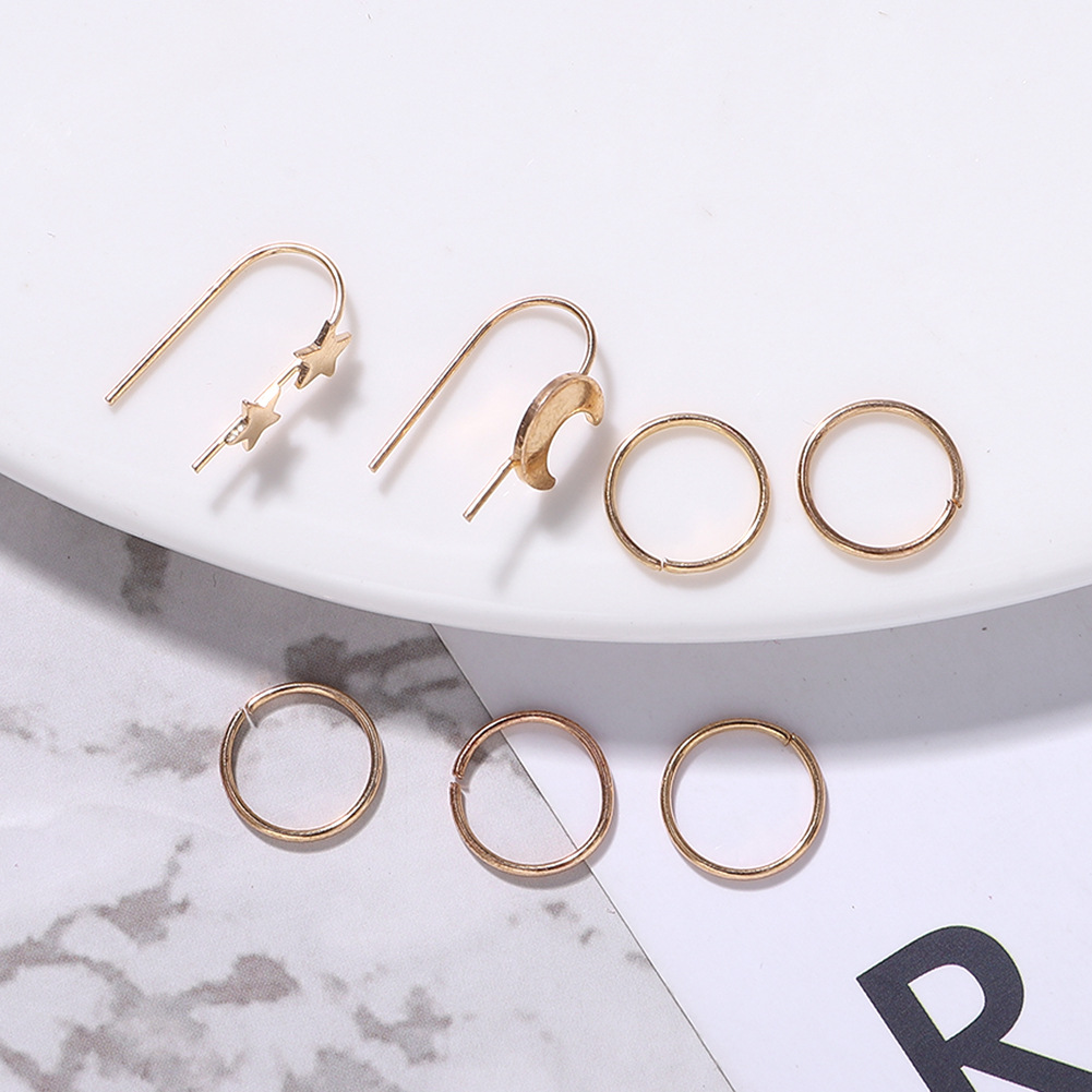 2019 Style Coréen New Trendy Près Boucles D'oreilles Ins Style Boucles D'oreilles Niche Conception Boucles D'oreilles Jiaqi Ornement En Stock display picture 5