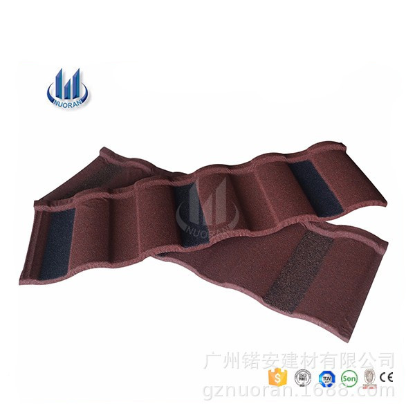 广州锘安厂家直销仿古屋面瓦 天然蛭石金属瓦 色彩多样