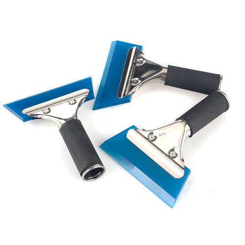 Car film application tool scraper wear-resistant rubber scraper multi-functional scraper film applicator scraper stainless steel handle squeegee
