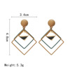 Long universal metal earrings, European style, simple and elegant design