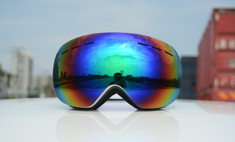 Fashion Gradient Color Double Layer Anti-fog Mountain Style Frameless Sports Sunglasses display picture 5