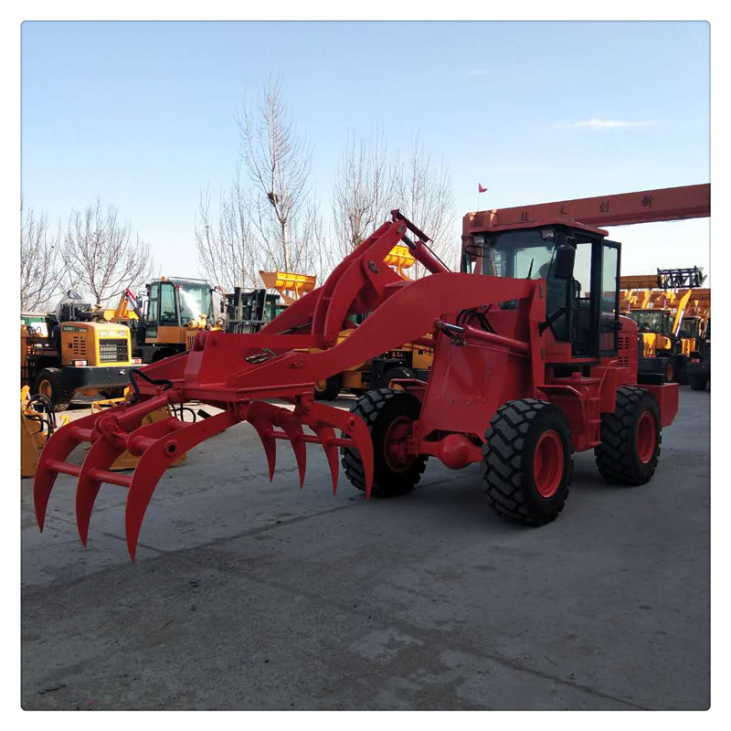 非洲直供甘蔗装载机垂直装卸抓木机抓草机 铲车加装外观个性化