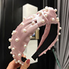 Hair accessory from pearl, fashionable headband for face washing, European style