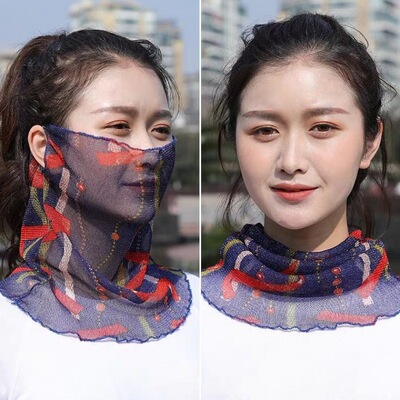 纱巾骑车防尘沙巾跑步颈部夏天防晒围脖|ms