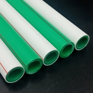 ppr水管双色冷热水管家装工程自来水管绿色ppr管材工程批量采购