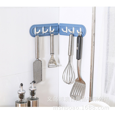 居家可折疊聯排轉角挂鈎