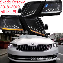 2018~2019明锐大灯全LED前照灯日行灯SKODA OCTAVIA