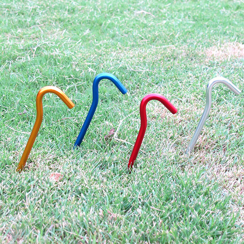 Tent accessories question mark ground nails aluminum ground nails nails tent floor mat accessories extended all-aluminum ground nails 18cm long