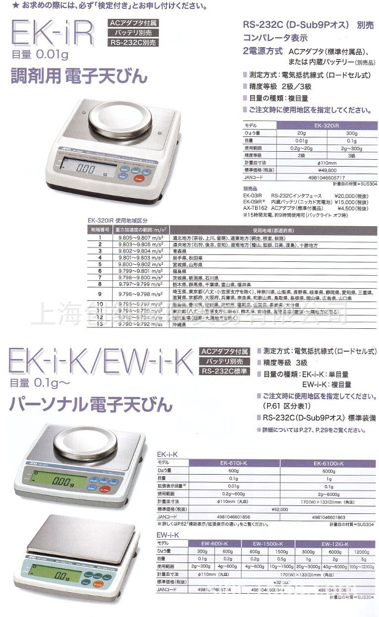 EW-600i-K     AND电子秤   创纵国际原装专业销售