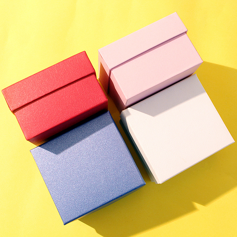Multi-color customizable gift box watch box decorative jewelry box bracelet box packaging box can be stamped