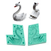 Swan, fondant, acrylic silicone mold, handmade soap, decorations