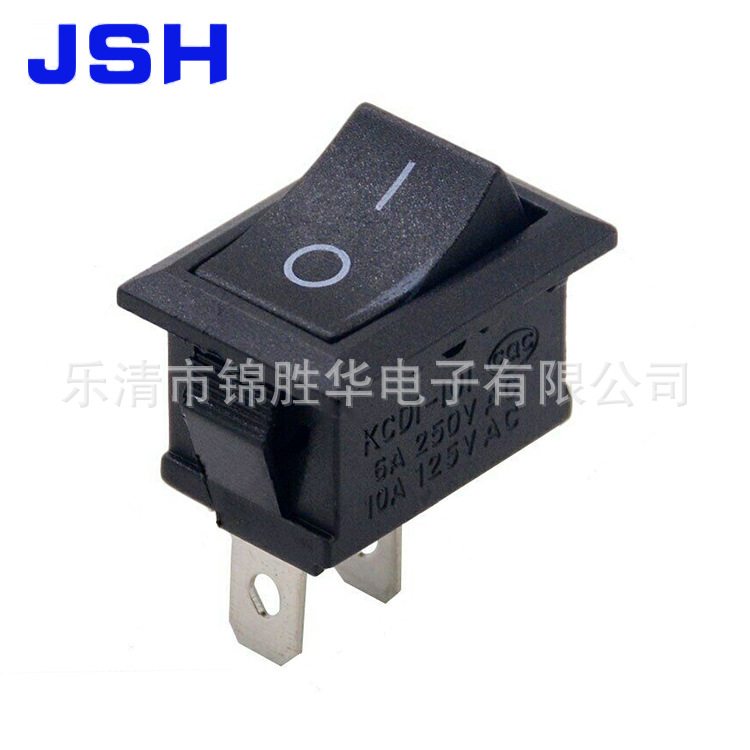 厂家直供 KCD1黑色二脚 船型开关 翘板开关