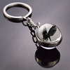 Glossy keychain, fashionable accessory, European style, wish, wholesale