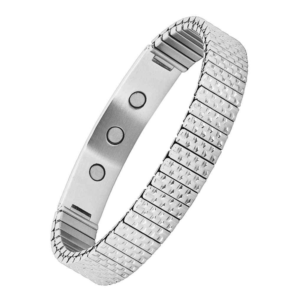 Elastic bracelet stainless steel hip-hop style
