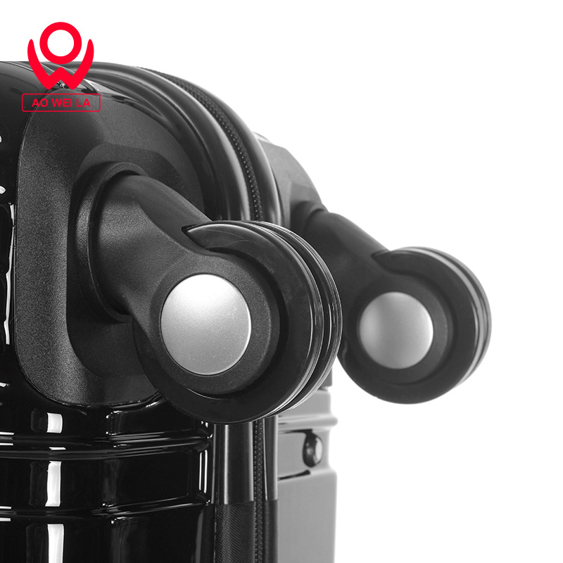 Aoweila/ABS+PC旅行箱男女登機(jī)箱萬(wàn)向輪行李箱時(shí)尚潮流拉桿箱密碼箱