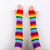 Rainbow fashionable gloves, wholesale