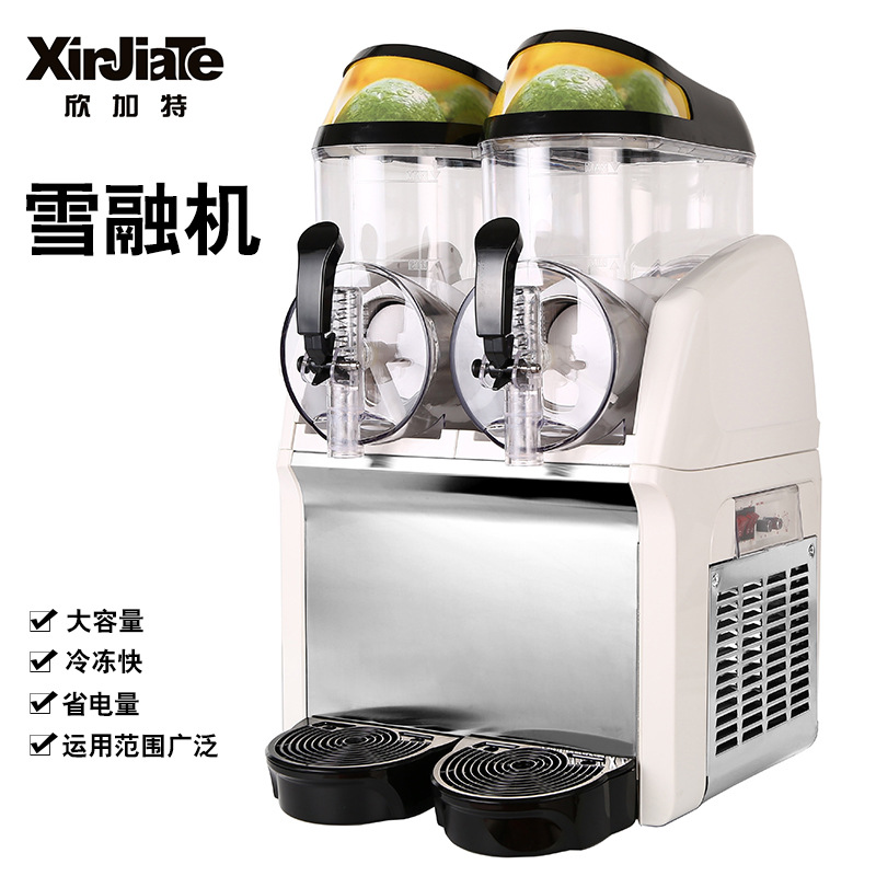 Desktop Double cylinder Snow melting machine Three cylinder slush machine Sand ice machine Tea shop equipment cold drink fruit juice Beverage machine