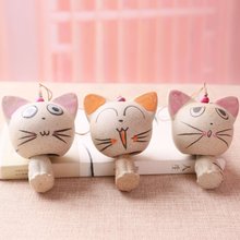 陶瓷风铃 两节款风铃 手工原创创意风铃 猫