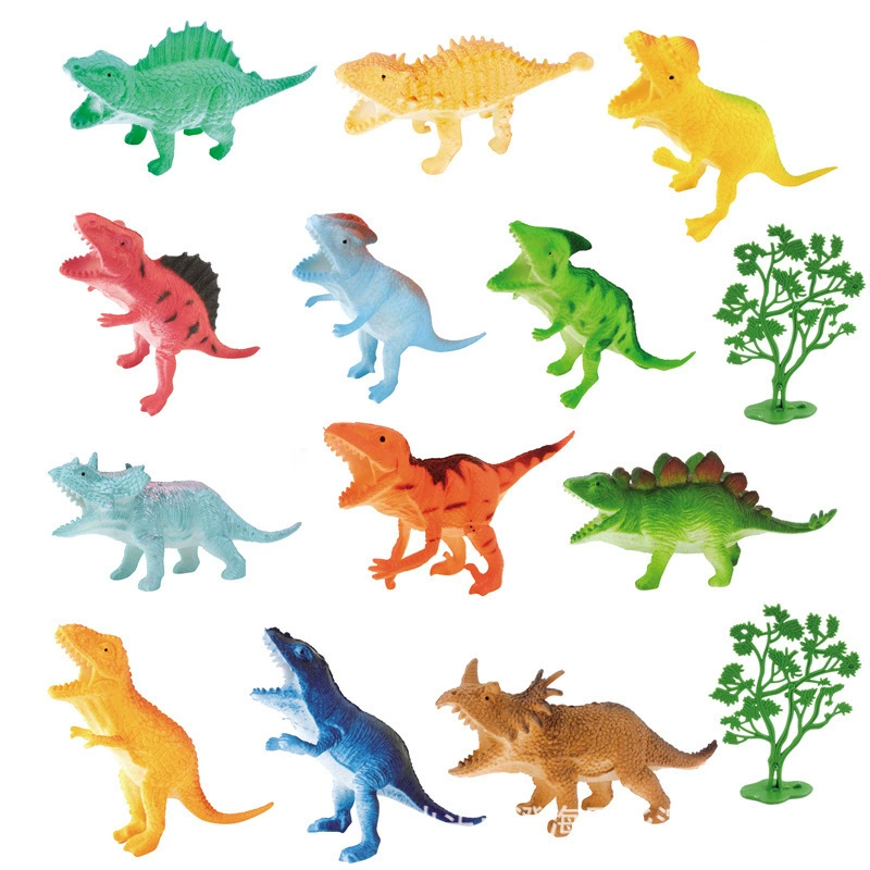 12 4-дюймовая полая модель динозавра Имитация Динозавра пластиковая игрушка модель динозавра может быть прозрачной
