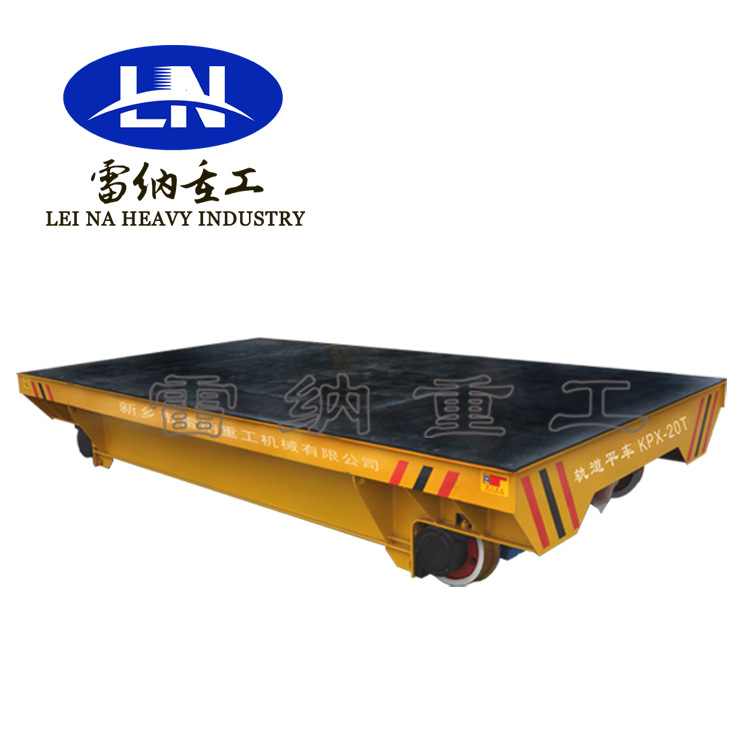 专业定制蓄电池轨道搬运车 工业过跨模具周转电动运输平板车