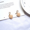 Demi-season cute earrings from pearl, simple and elegant design