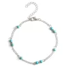 Turquoise ankle bracelet