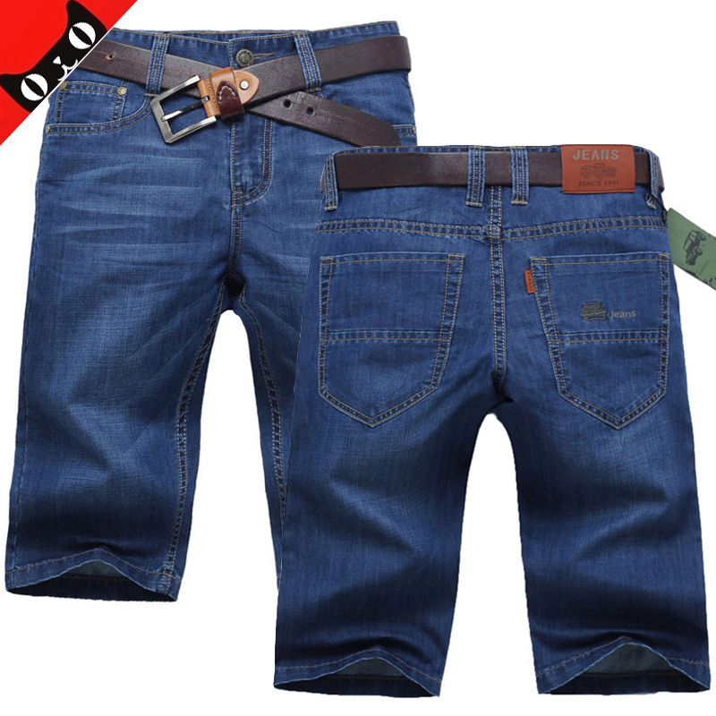 Summer Thin Elastic Waist Extra Large Size Middle-aged Denim Shorts Men's Extra Large Loose Fat Guy Fatty Pants Summer Thin Elastic Waist Extra Large Size Middle-aged Denim Shorts Men's Extra Large Loose Fat Guy Fatty Pants