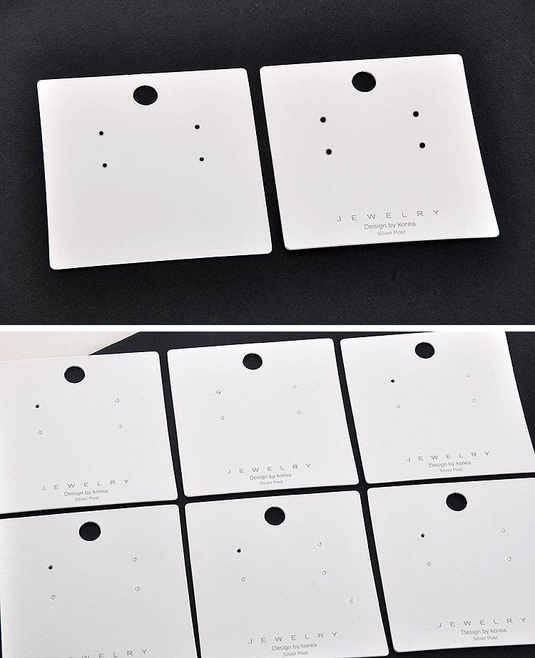 Earring Card Paper New Jewelry Packaging Pvc Card Wholesale display picture 4