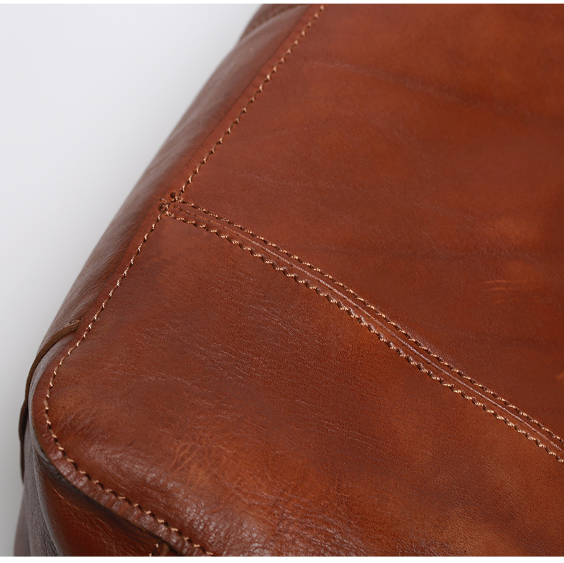 Herren Schultertasche Aus Echtleder Umhängetasche Postman Bag_voghion.com