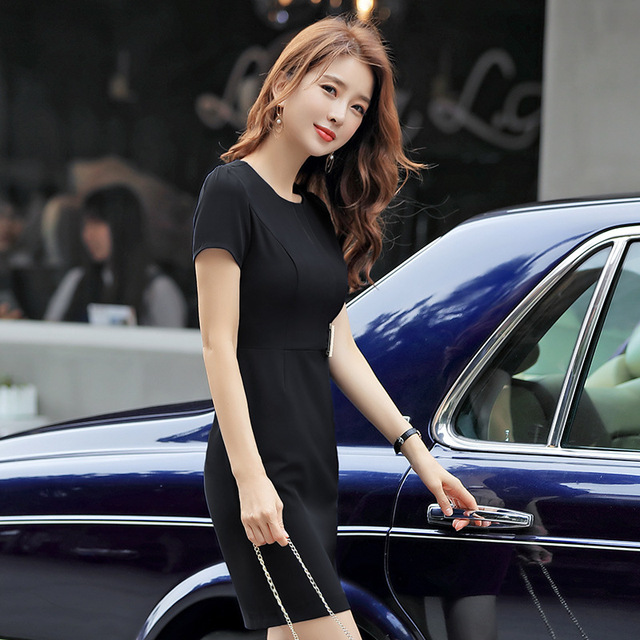 Summer New Slim Dress Female Temperament Professional dress 