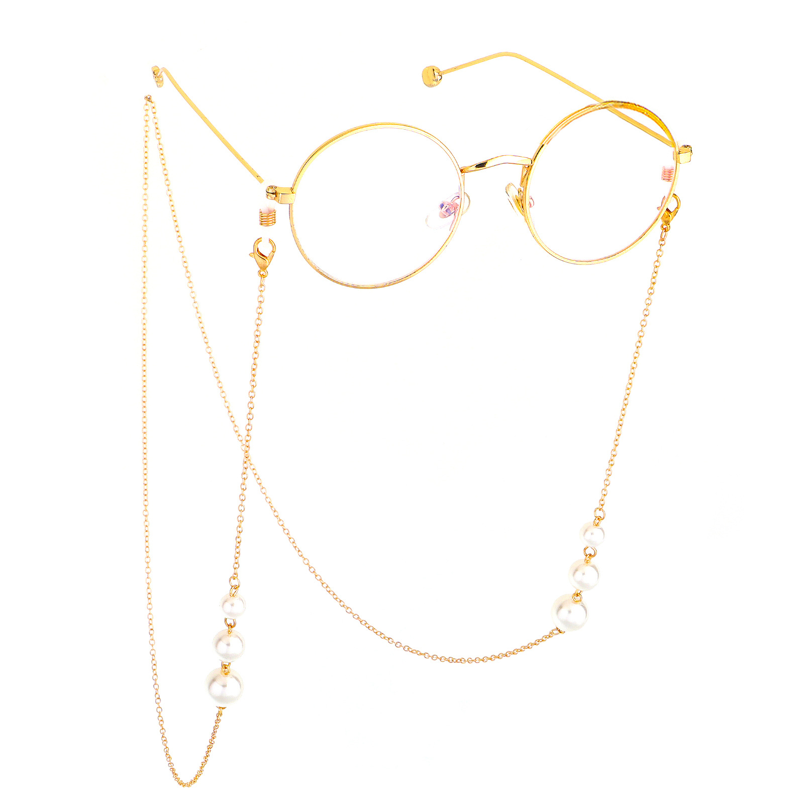 Fashion Simple Pearl Glasses Chain display picture 3