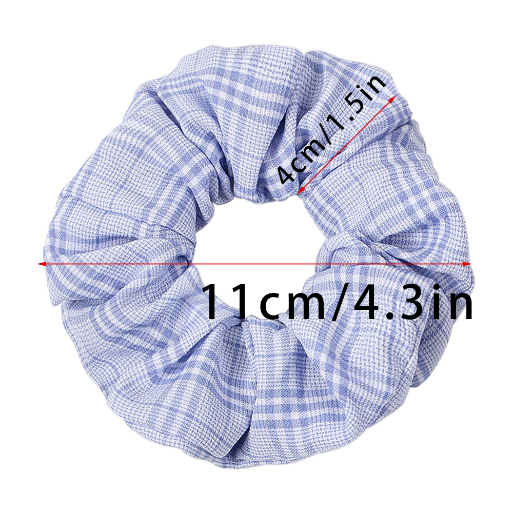 New Fashion Simple Tie Colorful Stripes Lattice Cheap Scrunchies Wholesale display picture 1