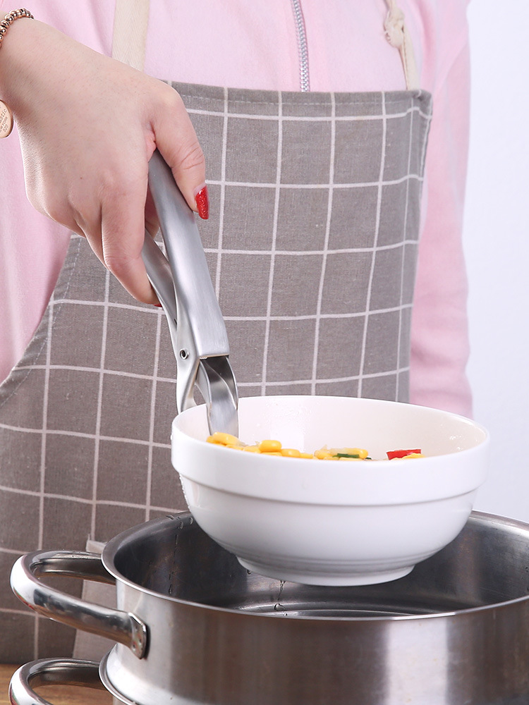 304 Taishan Mountain Anti scald non-slip Plate holder Bowl clip kitchen Gadgets