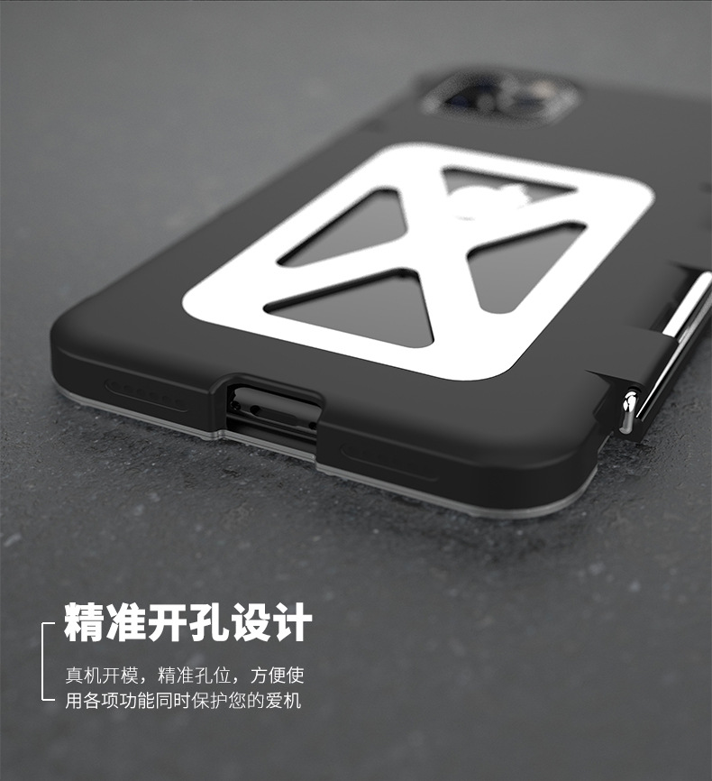 Armor King Iron Man Luxury Shockproof Stainless Steel 360° Rotating Metal Flip Case Cover for Apple iPhone 11 Pro Max & iPhone 11 Pro & iPhone 11