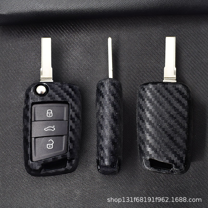 3 Carbon fiber key cover for S