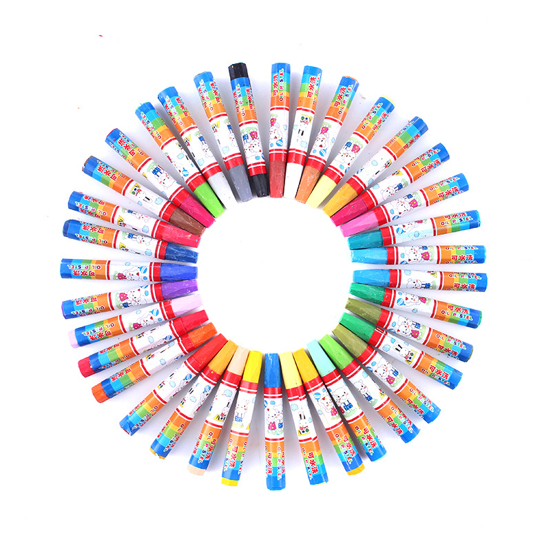 Crayones de Pintura Lavables para Niños 24/36 Colores para Jardín de Niños