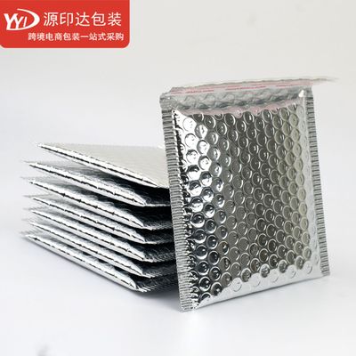 源印達銀色鍍鋁膜氣泡信封袋多尺寸飾品泡泡包裝加厚快遞袋定制