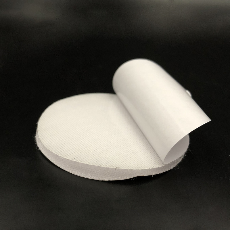 Blanco * 4cm redondo con pegamento