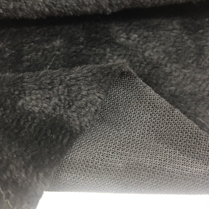in stock Supply Polyester Flat Shearing Short Plush Fabric Autumn and Winter Clothing Snow Boots Lining Car Cushion