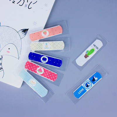 户外卡通ins创可贴迷你可爱贴纸ok绷 伤口贴 天气水果图案创可贴