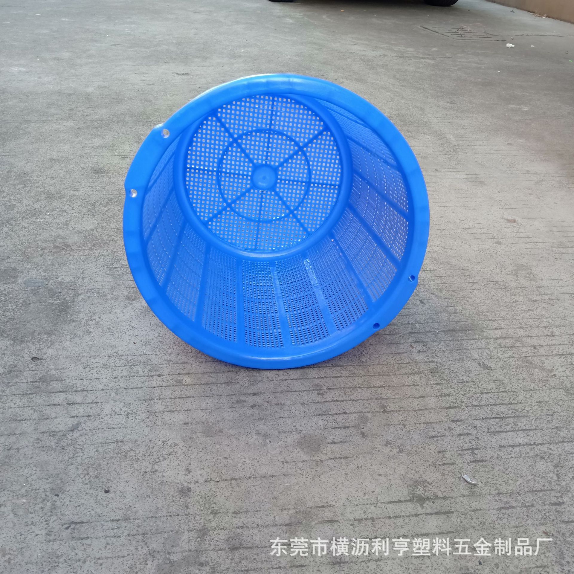 批发 食品级周转箩 2#圆形虾箩 生鲜配送海鲜周转箩 加厚白色圆箩